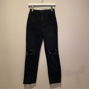 Hollister Ultra high rise 90’s Vintage Straight jeans‎ size 0 / 24 black